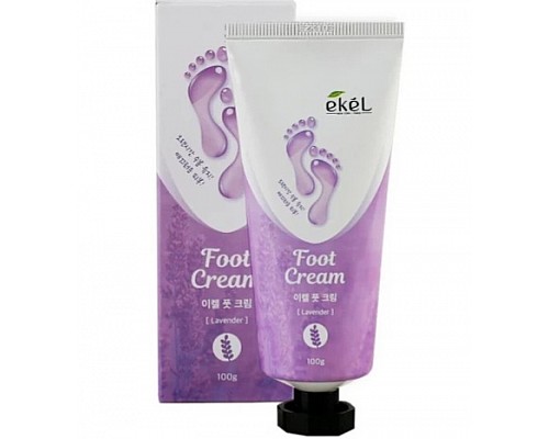 Crema nutritiva para pies con extracto de lavanda —EKEL FOOT CREAM LAVENDER 100ml