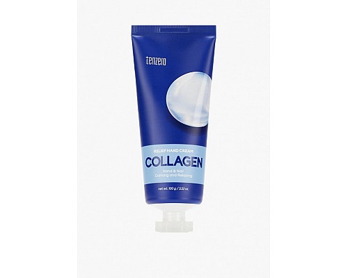 Crema de manos con colágeno — hidratación, suavidad y elasticidad TENZERO Relief Hand Cream Collagen (100 ml)