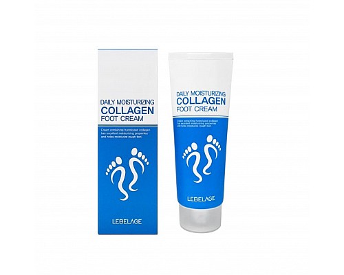 Crema hidratante para pies con colágeno — suavidad, nutrición y elasticidad LEBELAGE Crema Hidratante con Colágeno para Pies (100 ml)