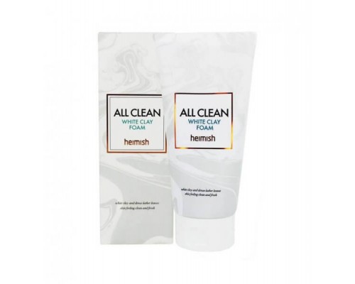 La Heimish All Clean White Clay Foam es una espuma limpiadora de arcilla para la limpieza profunda de los poros 150ml