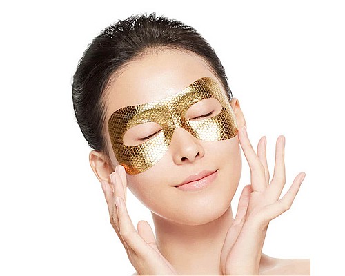 Mascarilla Rejuvenecedora para el Contorno de Ojos con Colágeno y Oro AHC Premium Hydra Gold Foil Eye Mask