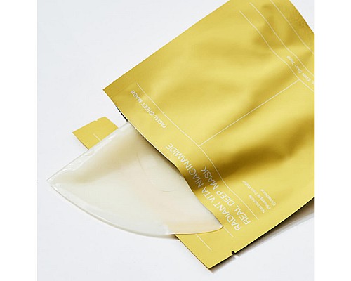 Next-generation hydrogel mask with niacinamide  - Biodance Radiant Vita Niacinamide Real Deep Mask