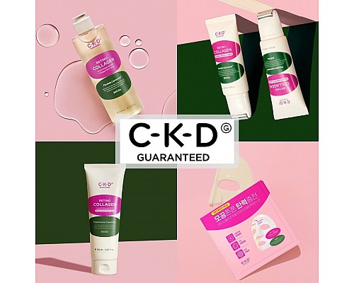 Crema de masaje con rodillo para el cuello con retinal – CKD Retino Collagen Small Molecule 300 Guasha Neck Cream, 50 ml