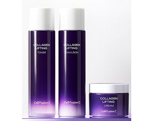 Lifting Set with Collagen and Peptides - Cell FusionC Collagen Lifting Skin Care Set, 2 × 150 ml