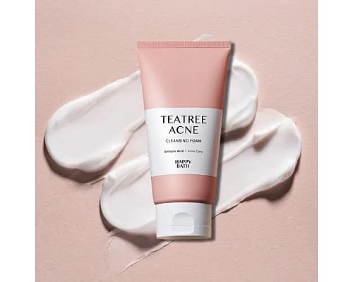 Espuma limpiadora con ácido salicílico Happy Bath Tea Tree Acne Cleansing Foam 150g