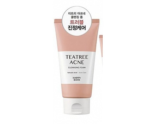 Espuma limpiadora con ácido salicílico Happy Bath Tea Tree Acne Cleansing Foam 150g
