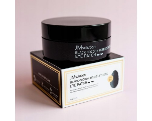 Hydrogel ultra-moisturizing patches with black cocoon extract - JMsolution Black Cocoon Home Esthetic Eye Patch, 60 pcs
