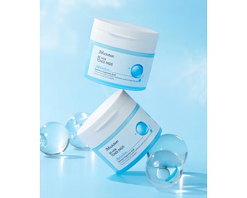 Moisturizing Toner Pads with Panthenol and Hyaluronic Acid JMsolution B5 HYA Toner Pads 50 pcs