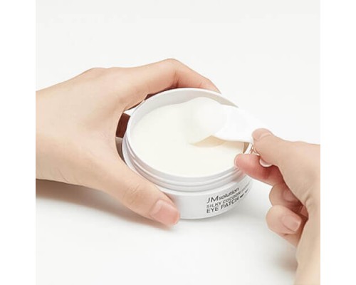 Rejuvenating patches with pearl extract and white cocoon - JMsolution Silky Cocoon Home Esthetic Eye Patch, 60 pcs