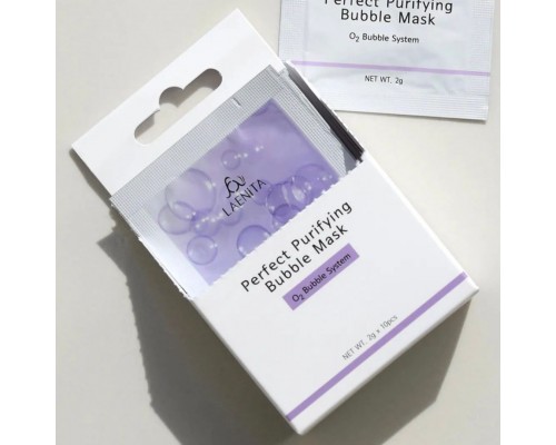 Mascarilla de burbujas de oxígeno LAENITA Perfect Purifying Bubble Mask 2 g × 10 unidades