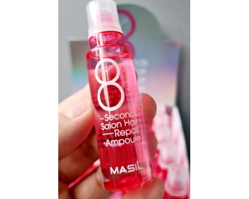 Protein Hair Filler Mask for Damaged Hair Masil 8 Seconds Salon Hair Repair Ampoule, 15 ml