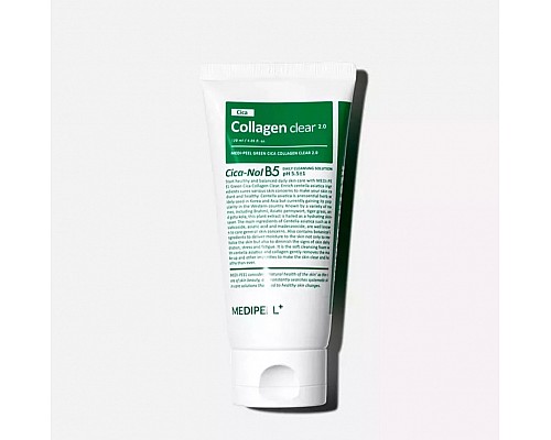 Espuma limpiadora con colágeno y centella para piel problemática – MEDIPEEL Green Cica Collagen Clear 2.0 300 ml