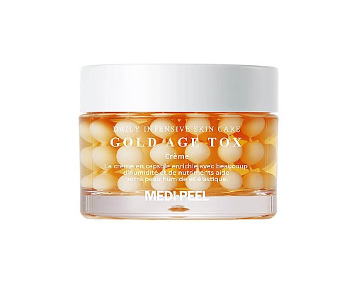 Anti-Aging Capsule Cream with Golden Silkworm Extract MEDIPEEL Gold Age Tox Cream 50 ml