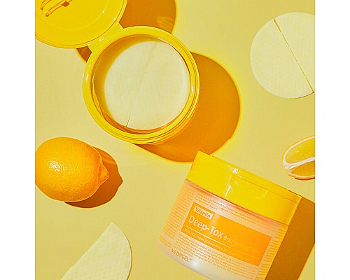 Discos faciales iluminadores con vitaminas MEDI-PEEL Vitamin Deep-Tox Brightening Pad (50 uds.)