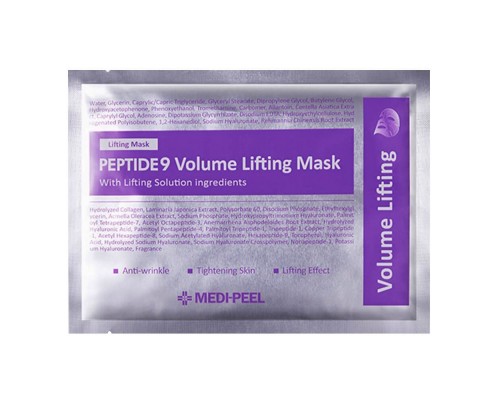 Mascarilla facial de tejido con efecto lifting – Medi Peel Peptide 9 Volume Lifting Mask, 25 ml