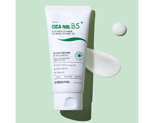 Gel Peeling Calmante con Vitaminas MEDIPEEL Phyto Cica-Nol B5 AHA BHA 120 ml