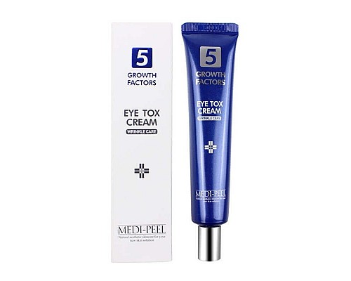 Crema lifting rejuvenecedora para el contorno de ojos con complejo de péptidos Medi-Peel 5 GF Eye Tox Cream 40 ml