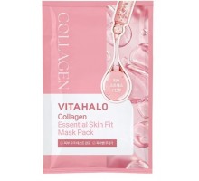 VITAHALO Collagen Essential Skin Fit Mask Pack 22 ml – collagen sheet mask