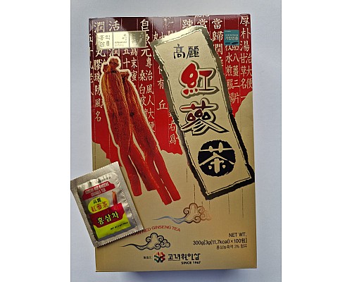Tea with Red Korean Ginseng Root Korean One Ginseng Tea 100 pcs.