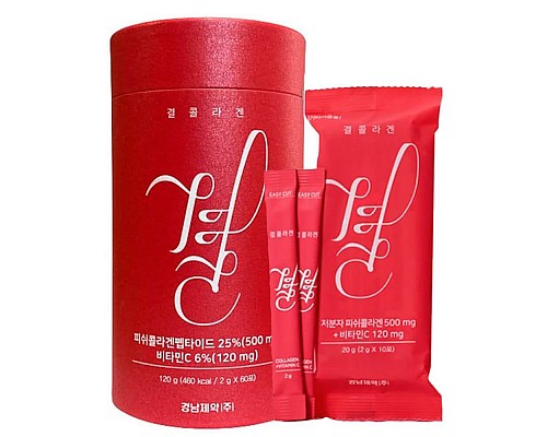 Marine Drinkable Collagen with Hyaluronic Acid and Vitamin C Lemona Gyeol Collagen 60 units