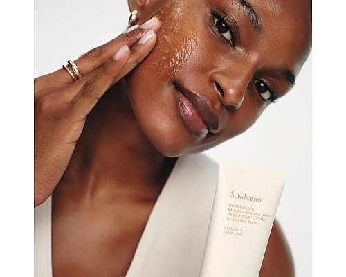 Mascarilla peeling para la limpieza y luminosidad de la piel del rostro — Sulwhasoo White Ginseng Radiance Refining Mask, 35 ml