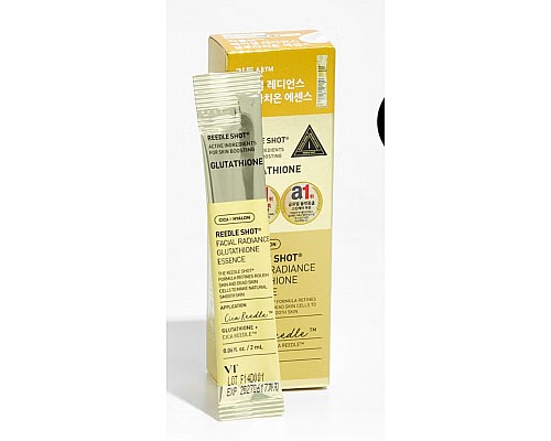Esencia facial iluminadora con glutatión VT Reedle Shot Facial Radiance Glutathione Essence 2 ml