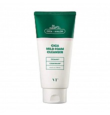 Espuma limpiadora para piel sensible con centella – VT Cosmetics Cica Mild Foam Cleanser 300 ml