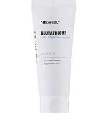 Hydrating Foaming Gel for Radiant Skin - MEDIPEEL Glutathione Hyal Aqua Foaming Gel, 150 ml
