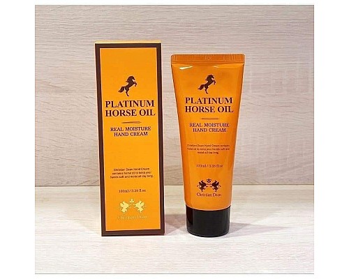 Crema de manos regeneradora y nutritiva con grasa de caballo – Christian Dean Platinum Horse Oil Hand Cream 100 ml